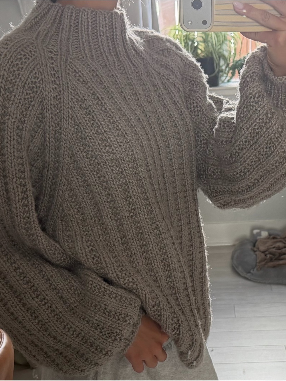 Hand knit sweater